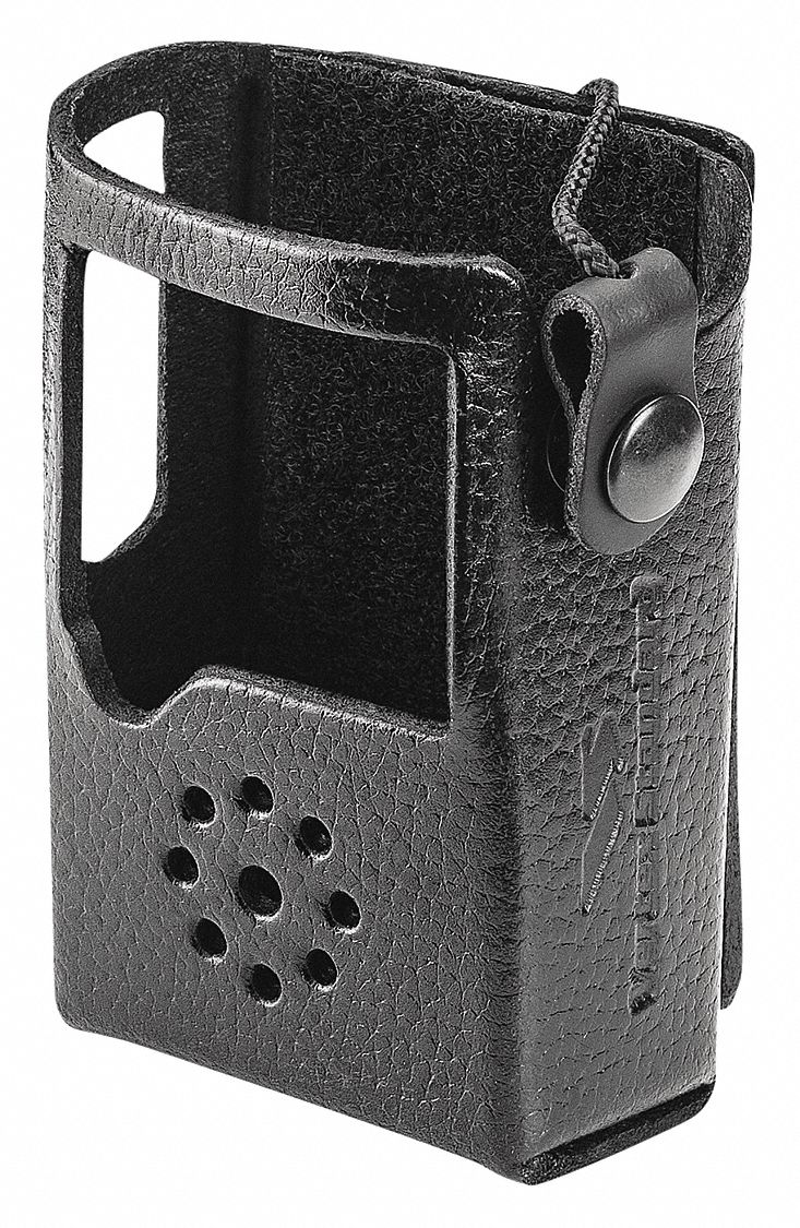 CARRY HOLSTER, MOTOROLA, MFR NO. AC146U002-VX, AC146U012-VX, BLACK, LEATHER, PKG 1