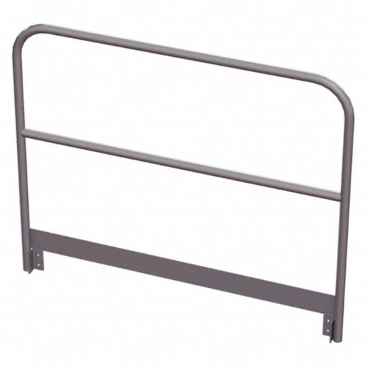 TRI-ARC Platform Handrail: 42 in Overall Ht, 60 in Overall Lg, Aluminum ...