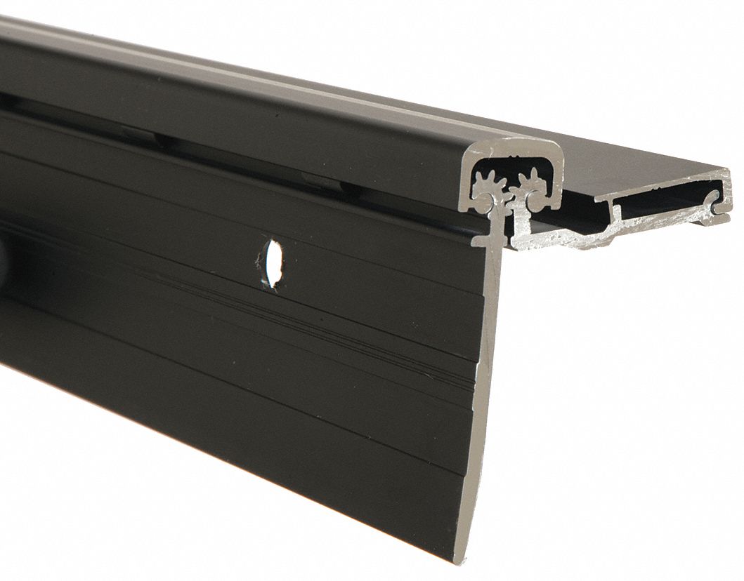 Piano Hinge: Aluminum, 83 in Leaf Ht, 1 15/16 in Leaf Wd, Screw-On