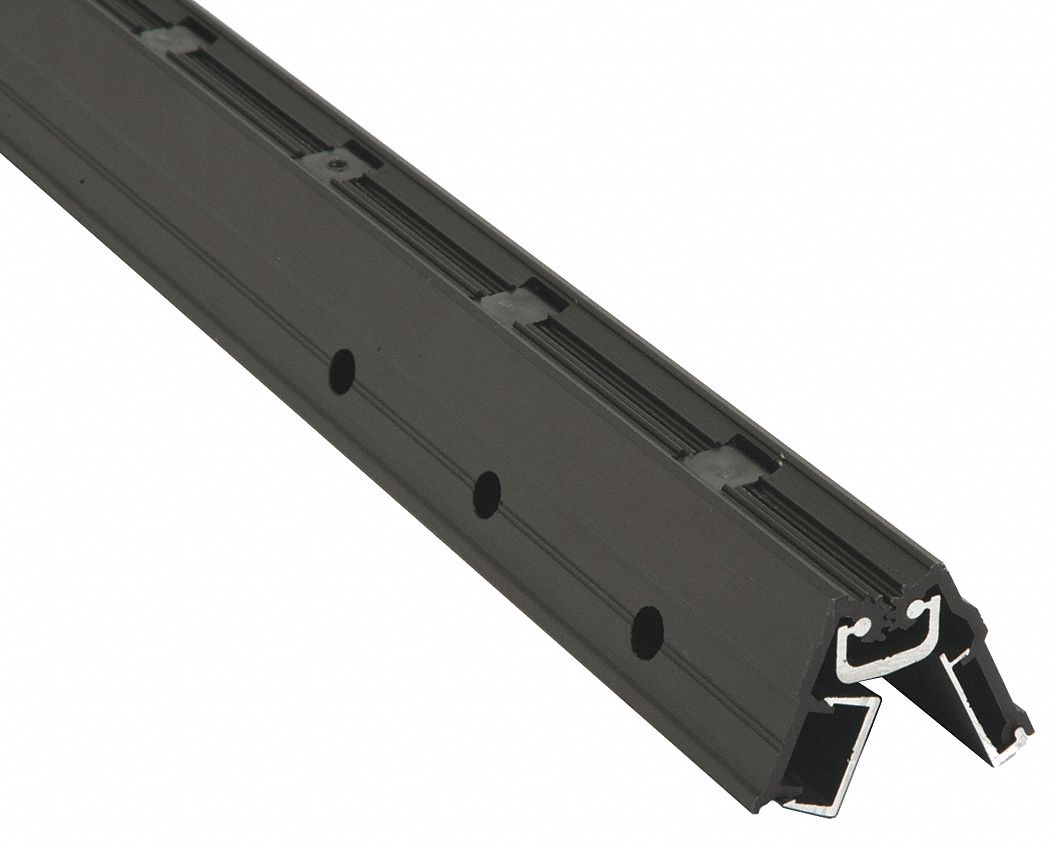 Piano Hinge: Aluminum, 83 in Leaf Ht, 1 7/16 in Leaf Wd, Screw-On