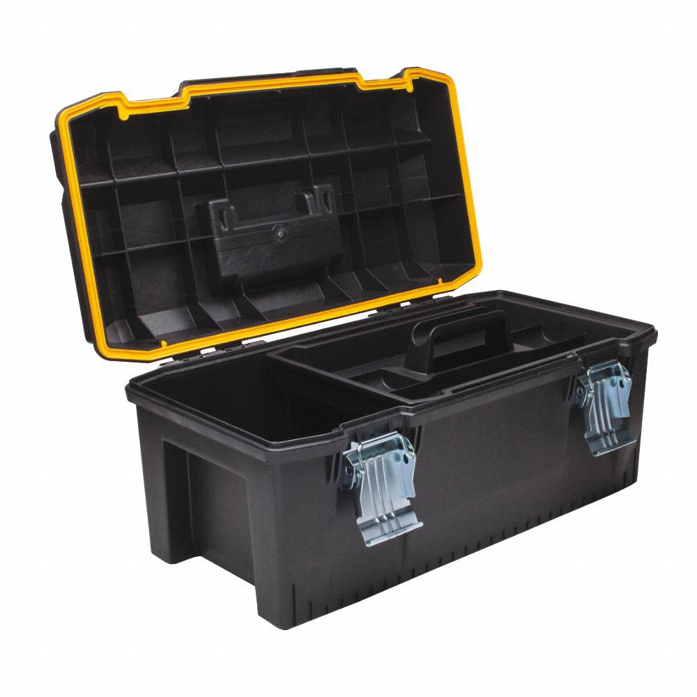 DEWALT Tool Box: 23 in Overall Wd, 12 1/8 in Overall Dp, 10 1/2 in ...