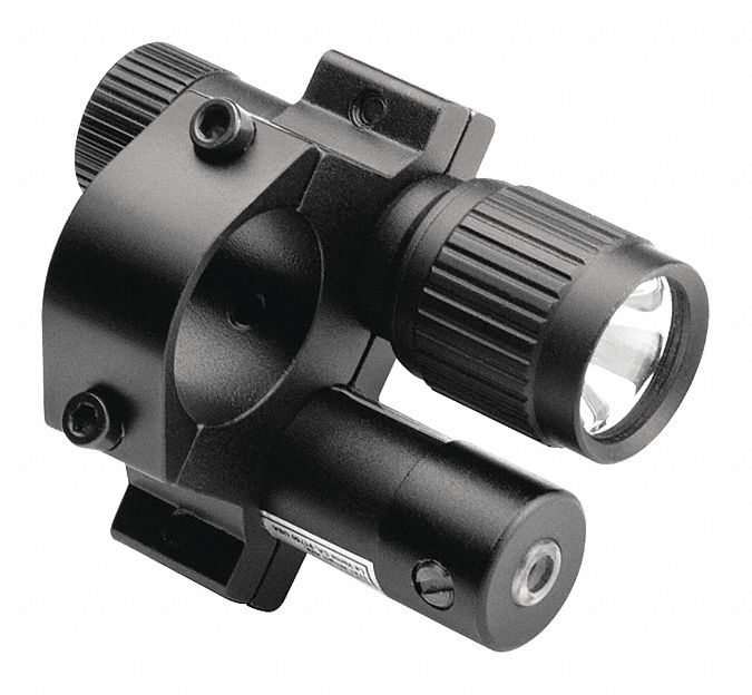 Rifle Laser Sight: Red, Riflescope Tube, 500 yd Max. Distance, 3 1/6 in Lg, 35 lm, 5mW