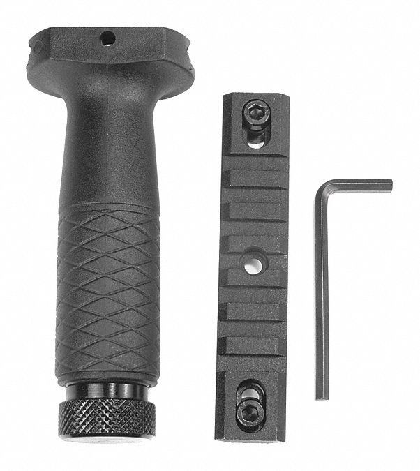 BARSKA, Black, Polymer/ Steel, Tactical Vertical Handle Grip 53JG12