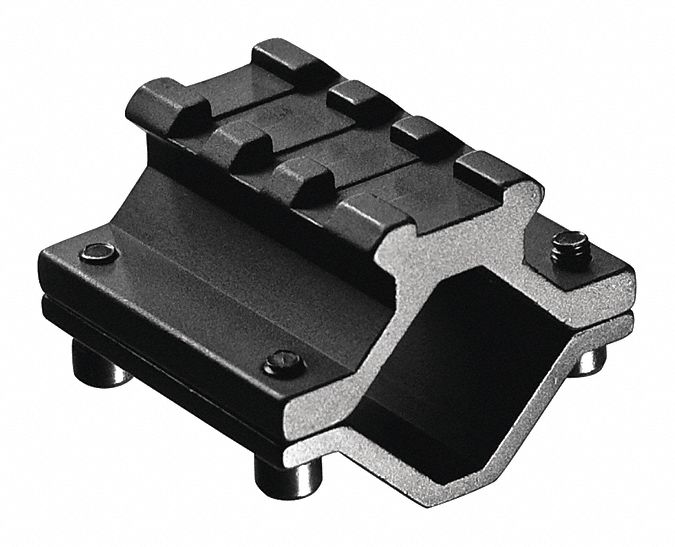 Rifle Mount: Aluminum, Black, Rifles