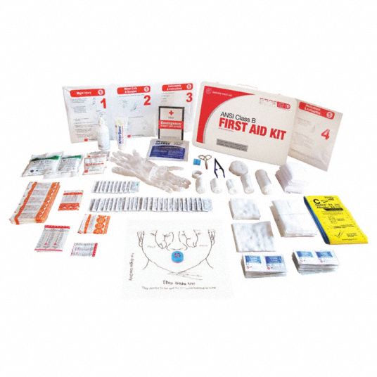 207 Components, ANSI/ISEA Z308.1-2015, First Aid Kit and Housing ...