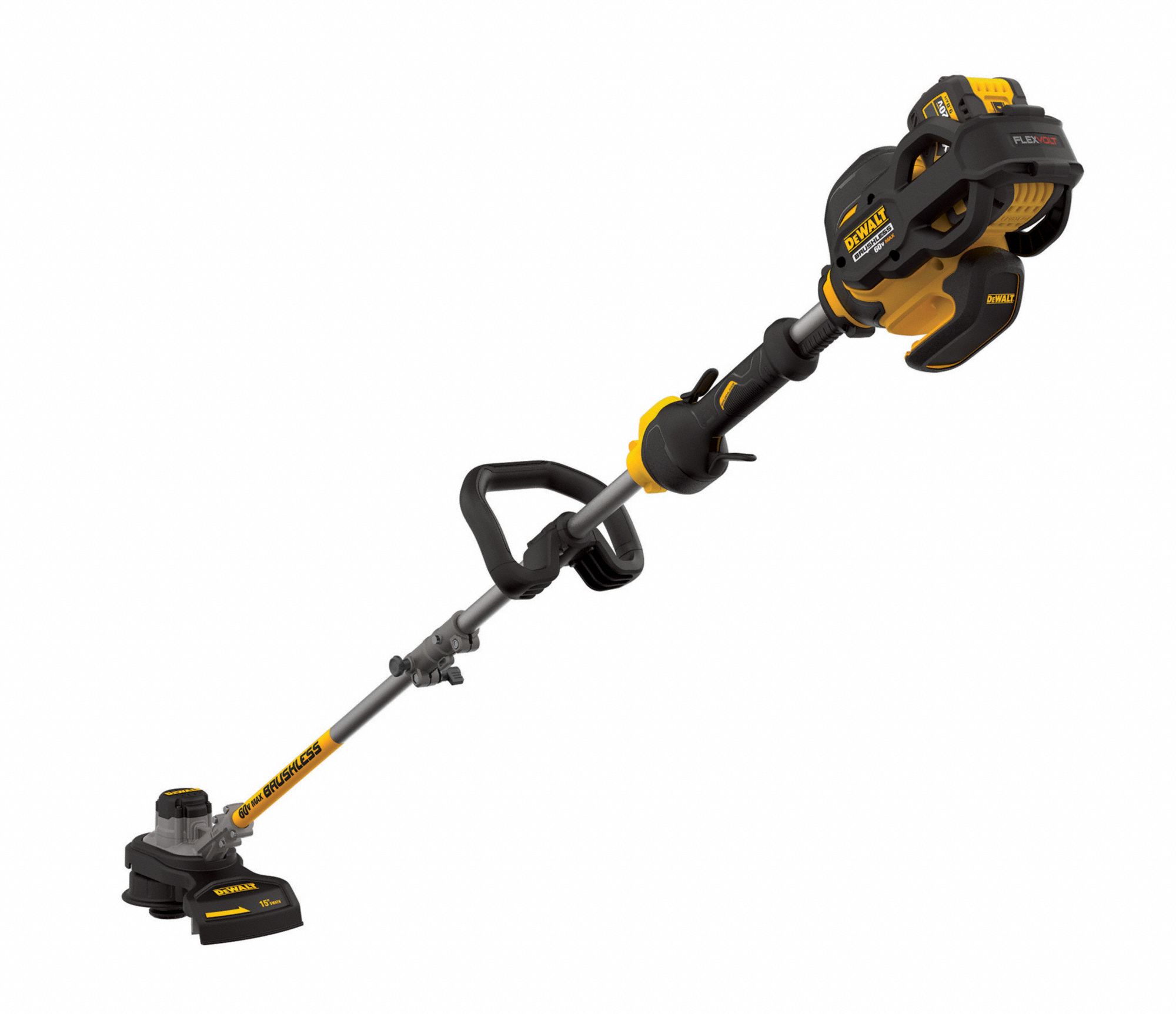 DEWALT Cordless String Trimmer, Battery Fuel Type, 15 in Cutting Width