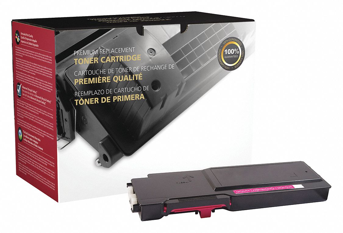 High Yield Toner Cartridge: 593-BBBP/593-BBBS/FXKGW/VXCWK, Magenta, Magenta
