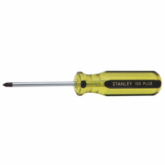 Stanley 64-103-A Screwdriver, Philliips, #3 Tip, 6 Blade, 10-1/2