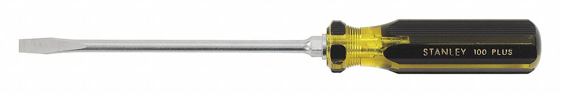 GENERAL PURPOSE KEYSTONE SLOTTED SCREWDRIVER, 1/4 IN TIP SIZE, 10 1/4 IN OVERALL L