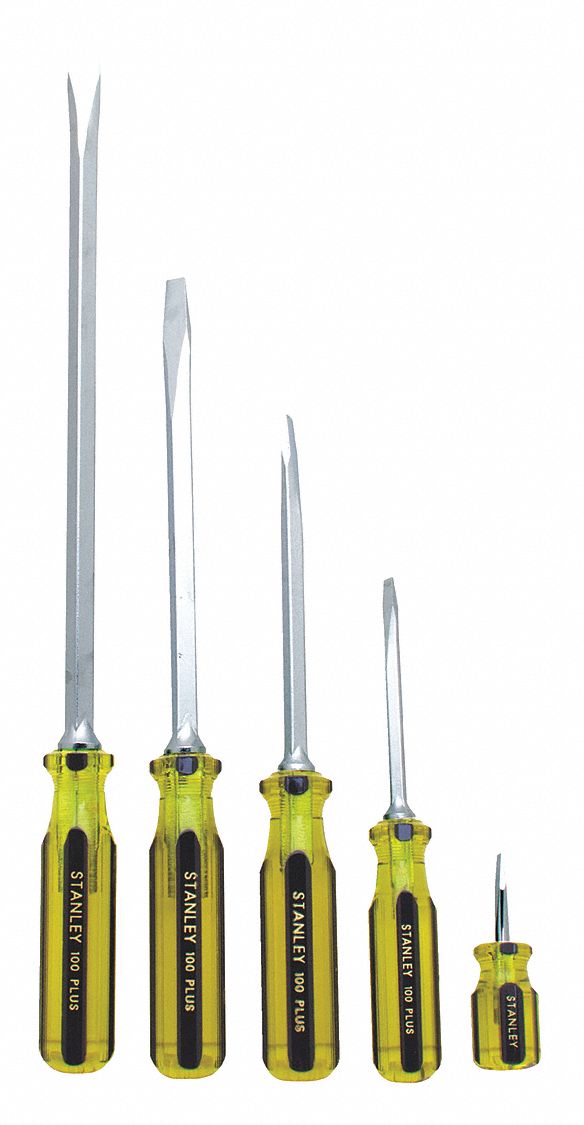 SCREWDRIVER SET,5 PCS,ACETATE HANDLE