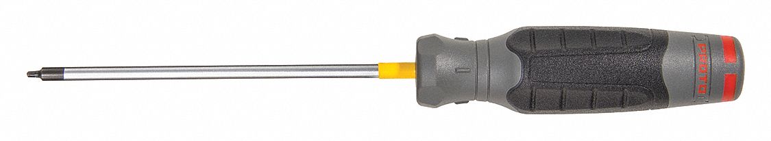 General Purpose Square Screwdriver: Long Lg, #0 Tip Size, 9 in Overall Lg, 5 in Shank Lg
