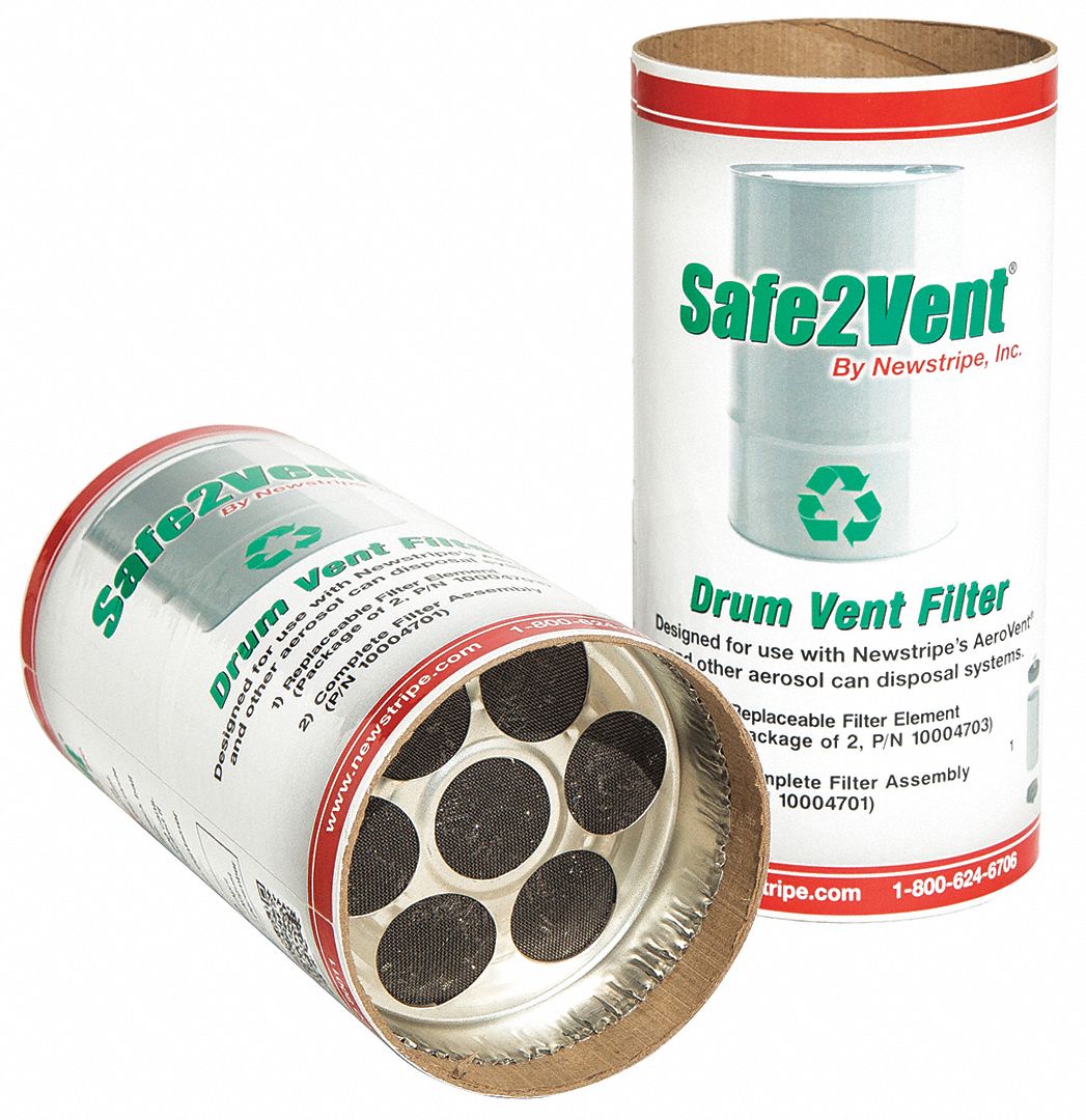 Carbon Replacement Filter: 600 Aerosol Recycling Can Capacity, 2 PK