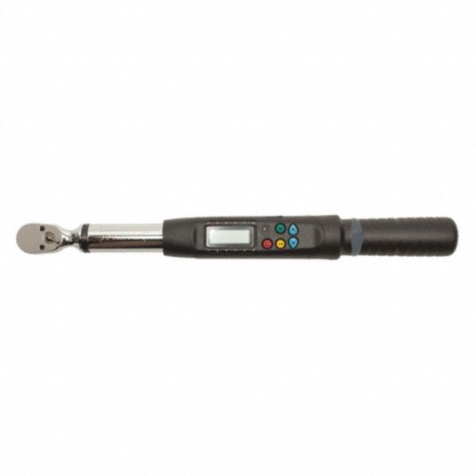 PROTO Electronic Torque Wrench, Drive Size 3/8 in, 5 to 99 ft-lb