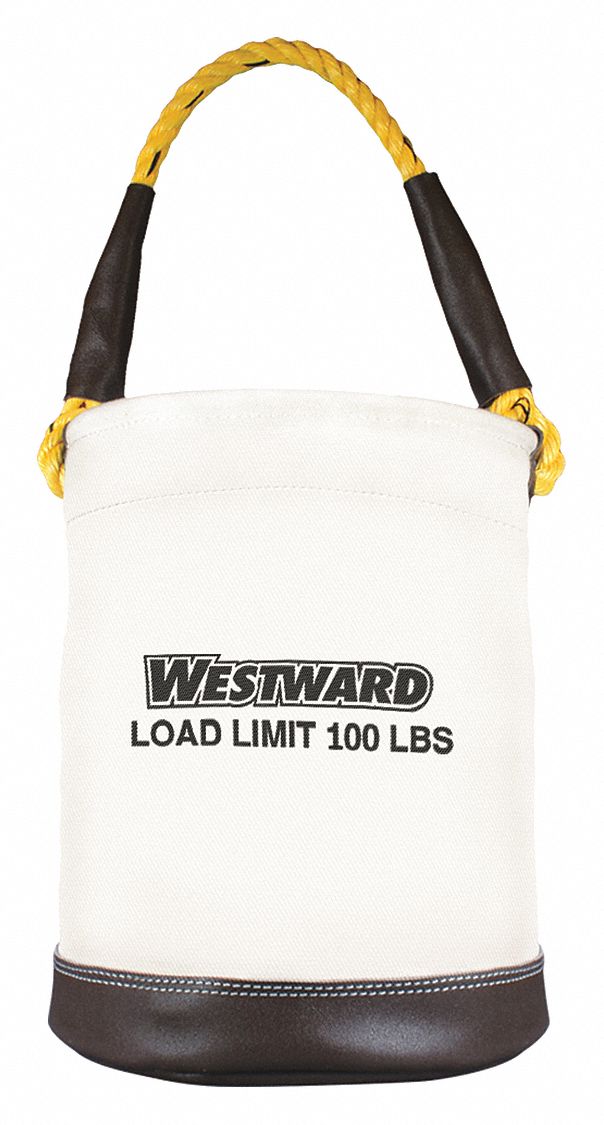 SEAU OUTILS,TOILE,100LB,CUIR