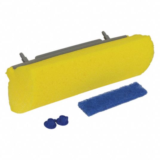 QUICKIE, Slide On Connection, 9 in Mop Head Wd, Mop Head 53UJ49553RM