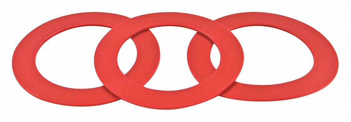 GASKET: FITS MANSFIELD BRAND, FOR MANSFIELD, 5 IN X 6 IN X 0.25 IN SIZE, RUBBER, 3 PK