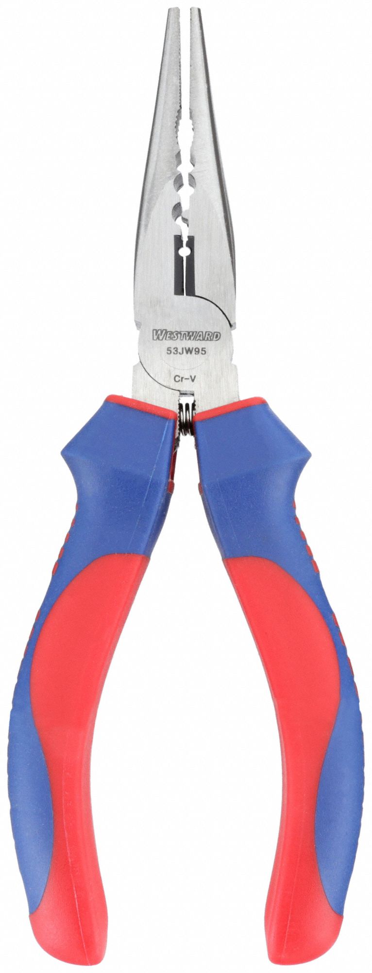 NEEDLE NOSE PLIER,BLUE/RED,6