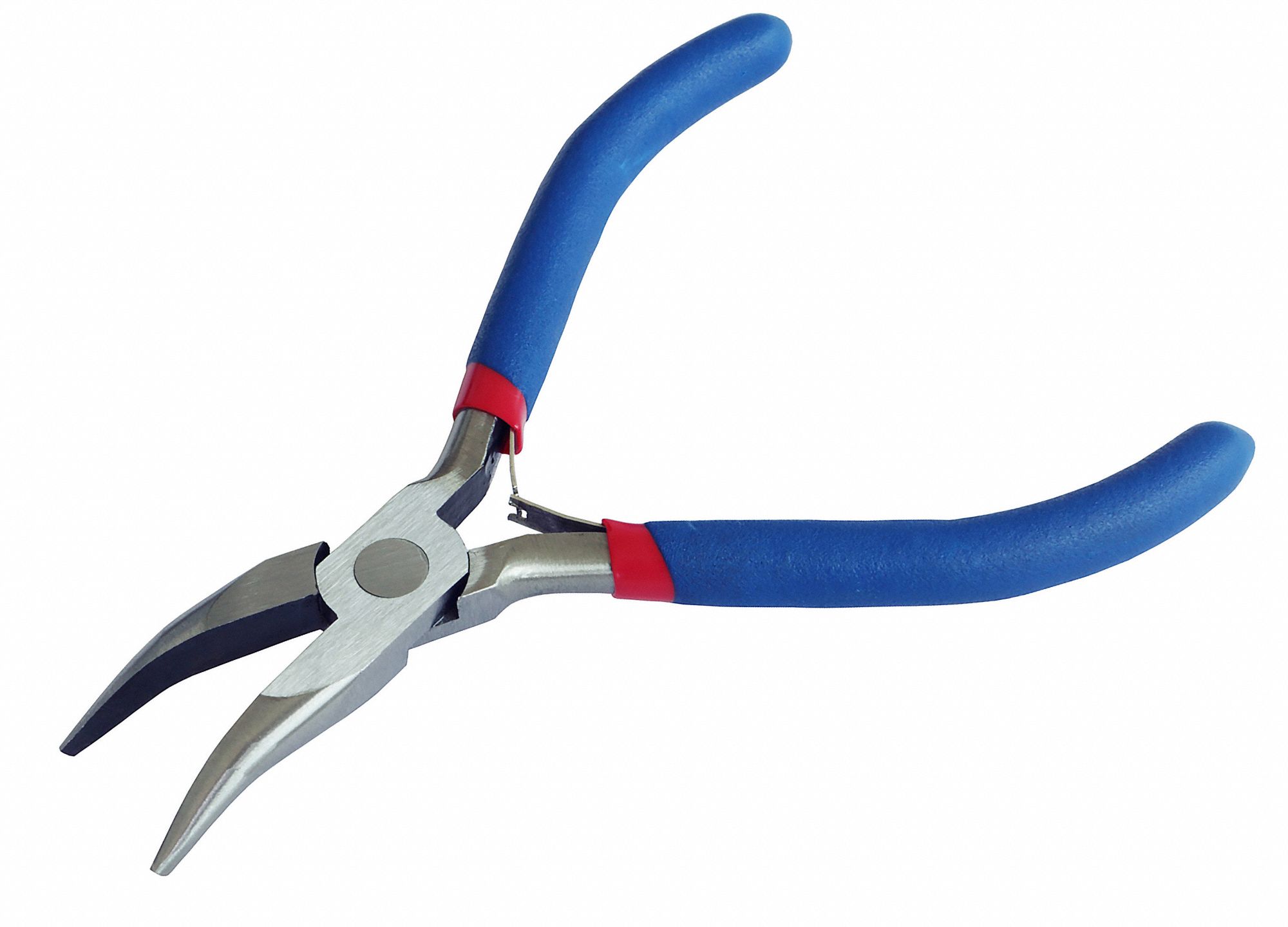 WESTWARD Bent Needle Nose Plier 1 in Max Jaw Opening, 4 1/2 in Overall