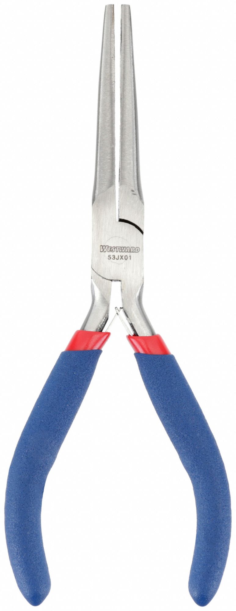 NEEDLE NOSE PLIER, 2 IN MAX JAW OPENING, 5⅞ IN OVERALL L, 1¼ IN JAW L, ⅛ IN TIP W, SMOOTH