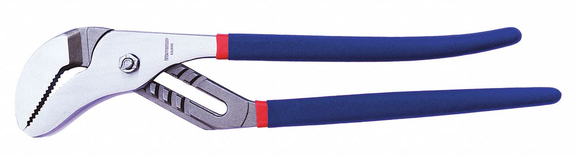 TONGUE AND GROOVE PLIER,CURVED JAW,16" L