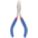 FLAT NOSE PLIER, 1¼ IN MAX JAW OPENING, 5 IN OVERALL L, 1 IN JAW L, ⅛ IN TIP W, SERRATED