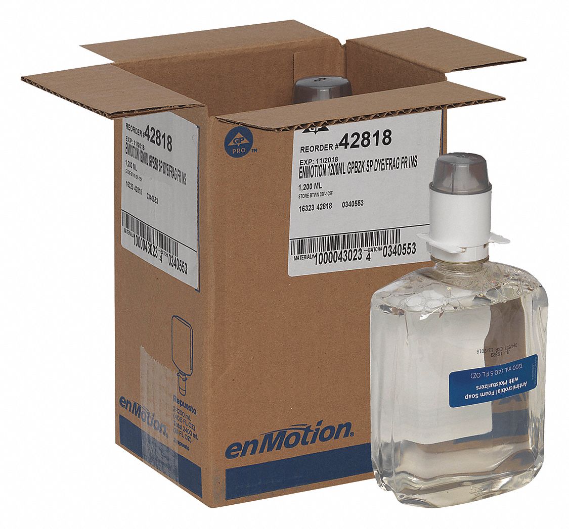 Unscented, Foam, Hand Soap, 1,200 mL, Cartridge