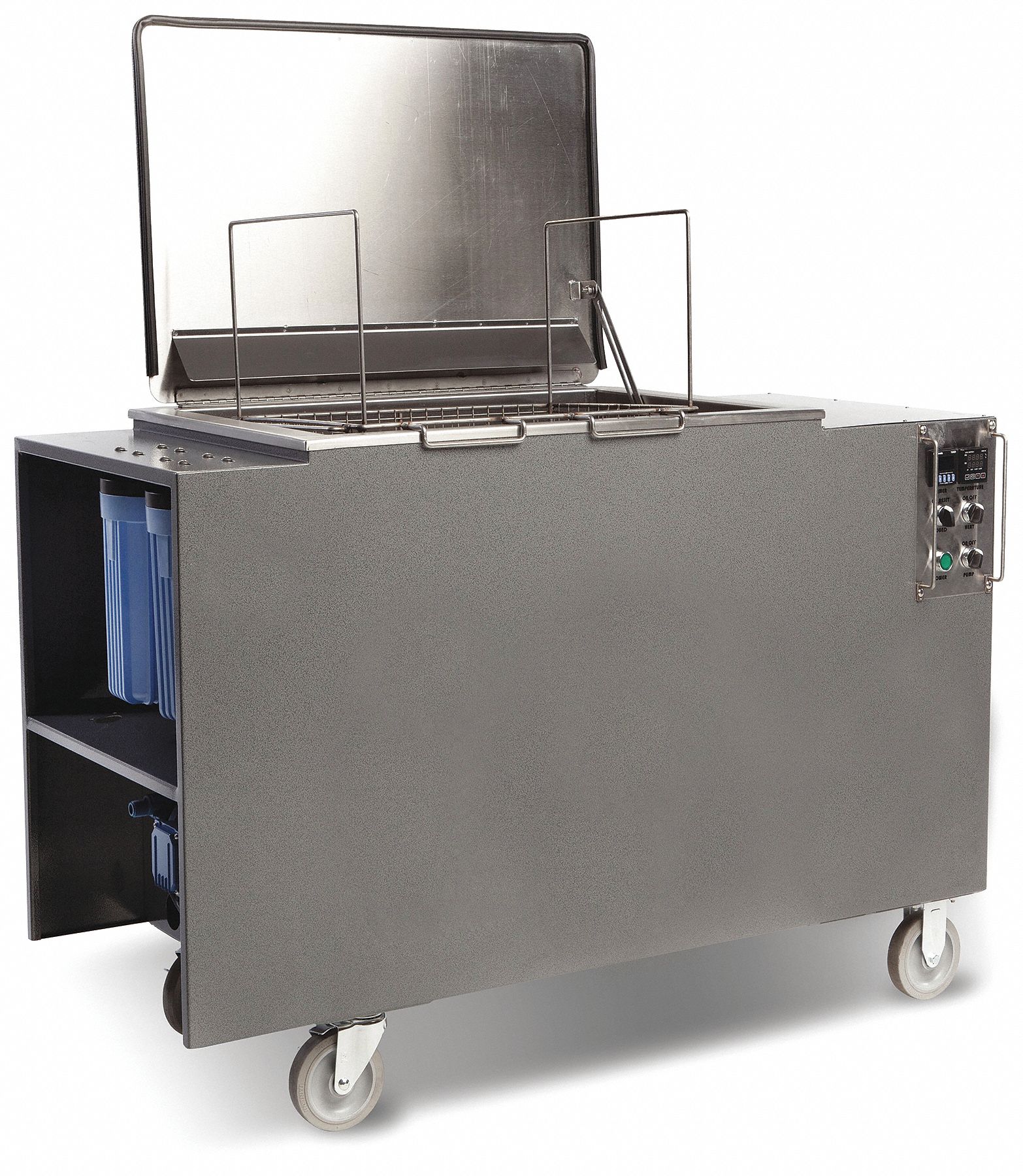 Ultrasonic Cleaner: 25 gal Tank Capacity, Heat/Sweep, 18 in Tank Dp, Includes Timer