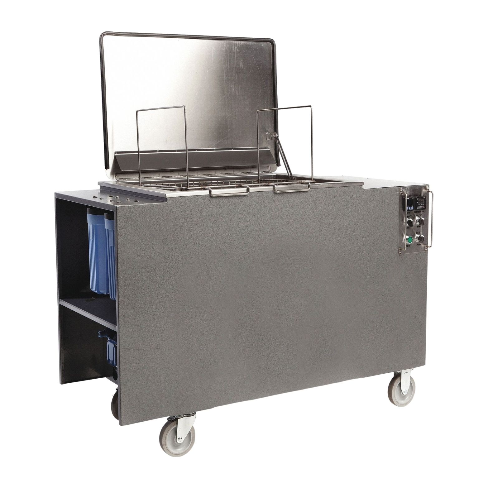 Ultrasonic Cleaner: 110 gal Tank Capacity, Sweep, 20 in Tank Dp, Includes Timer, Heated