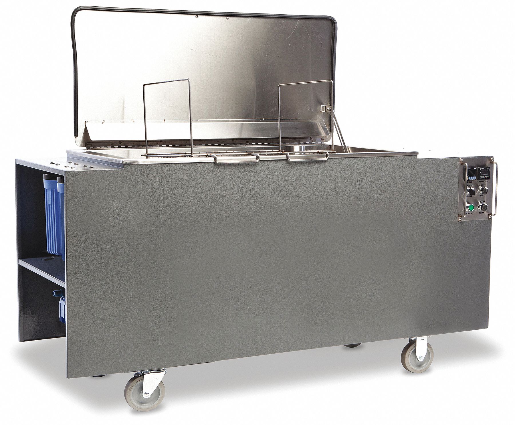 Ultrasonic Cleaner: 110 gal Tank Capacity, Heat/Sweep, 26 in Tank Dp, Includes Timer