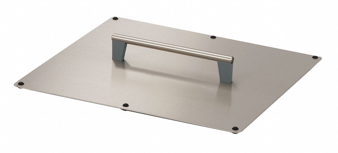 Lid: Lid, 21 3/4 in Overall Lg, 19 3/4 in Overall Wd, Stainless Steel