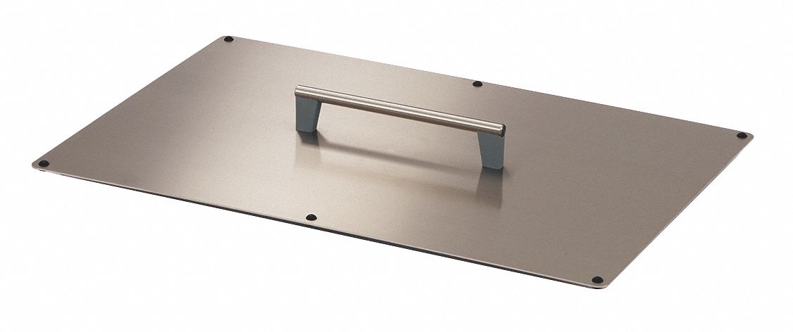 Lid: Lid, 26 3/8 in Overall Lg, 22 7/8 in Overall Wd, Stainless Steel