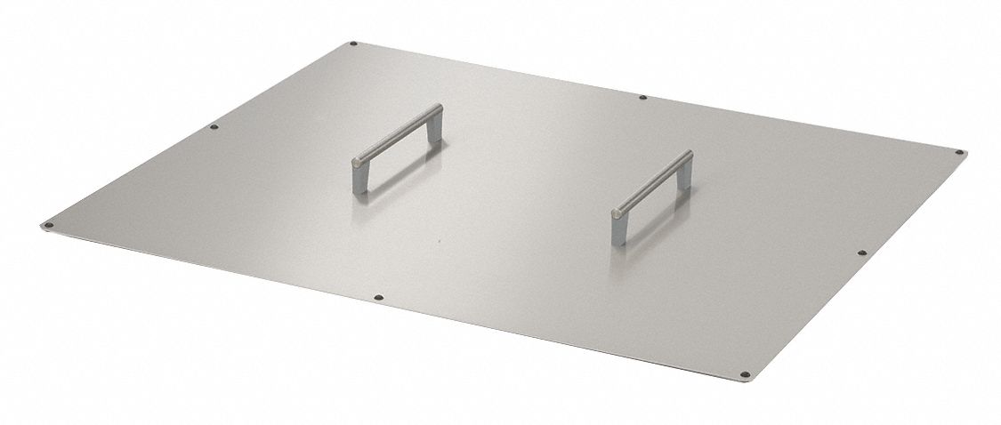 Lid: Lid, 40 3/4 in Overall Lg, 35 3/8 in Overall Wd, Stainless Steel