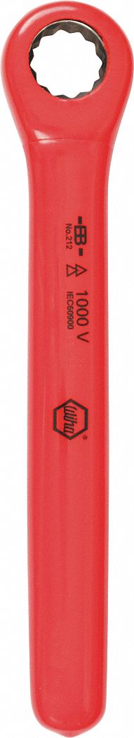 Box End Wrench: Alloy Steel, Chrome, 13 mm Head Size, 6 in Overall Lg, Std, Reversing