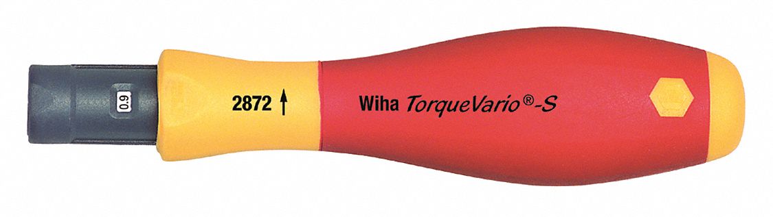INSULATED TORQUE SCREWDRIVER, 6 MM TIP SIZE, 0.25 N-M PRIMARY SCALE INCREMENTS, 0.8 TO 5 NM