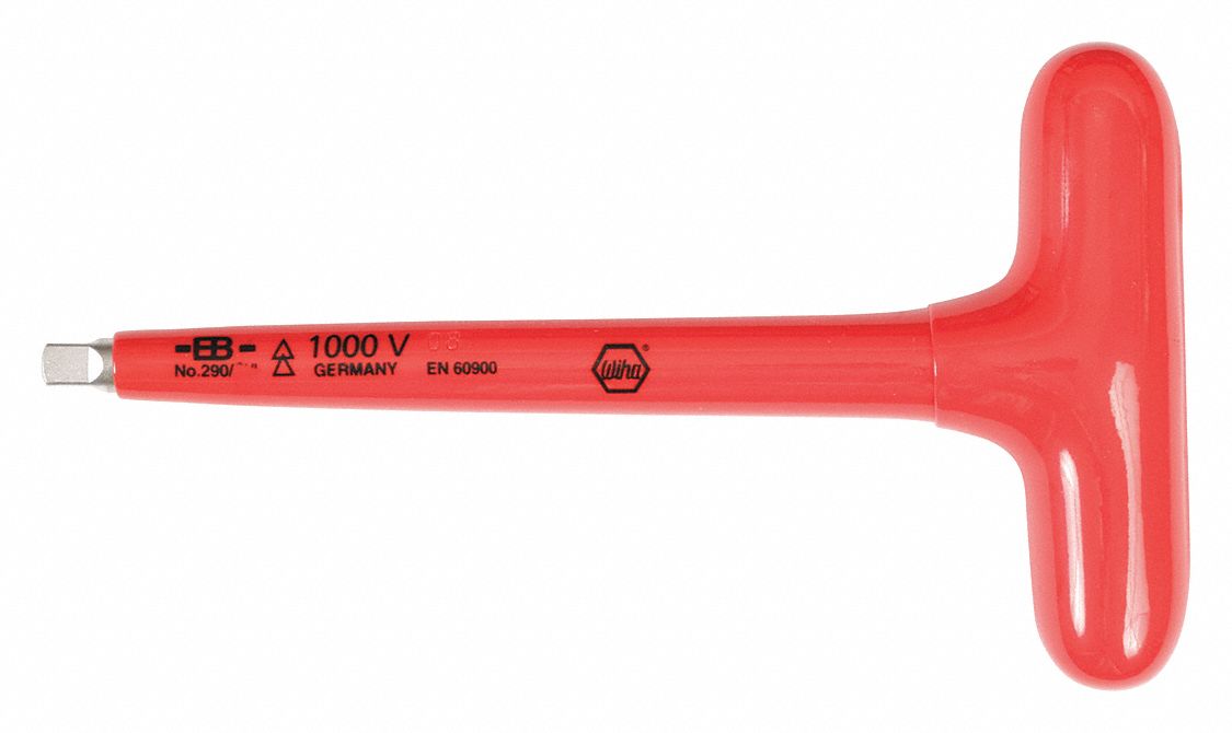 T-HANDLE DRIVER,1/4IN DRIVE,CHROME