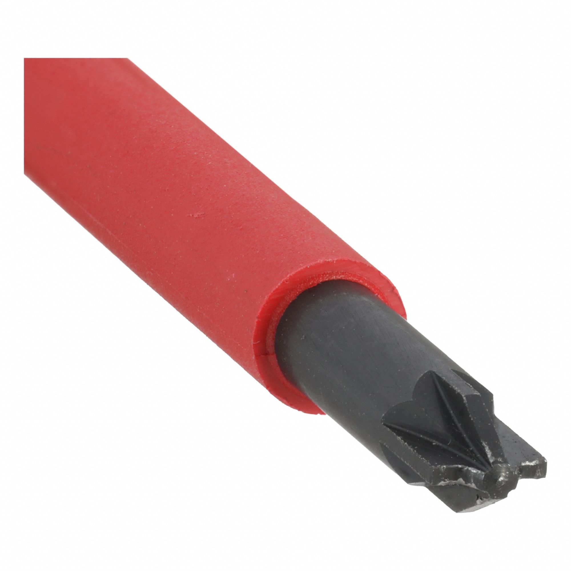 Insulated Pozidriv Screwdriver: Insulated SoftFinish, #1 Tip Size, 3 1/16 in Shank Lg