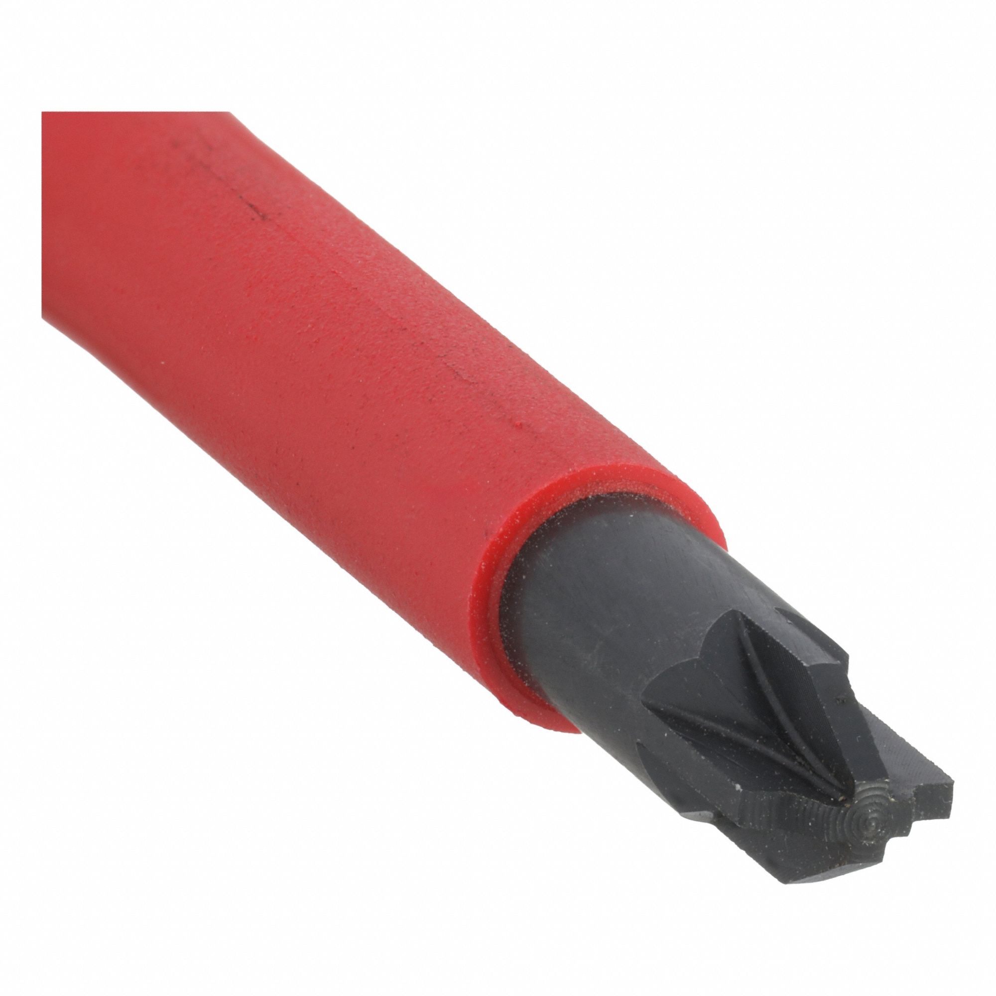 Insulated Pozidriv Screwdriver: Insulated SoftFinish, #2 Tip Size, 3 7/8 in Shank Lg, Insulated
