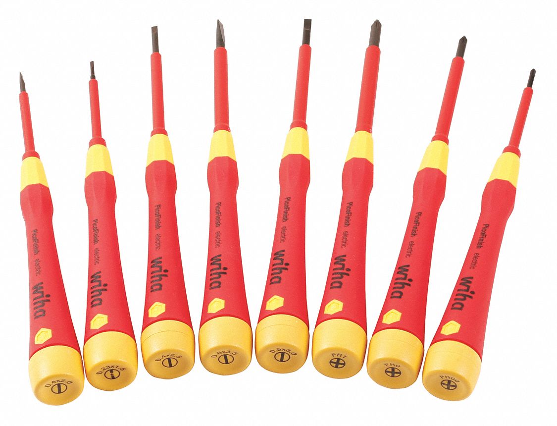 JEU DE TOURNEVIS ISOLES, 8 PC