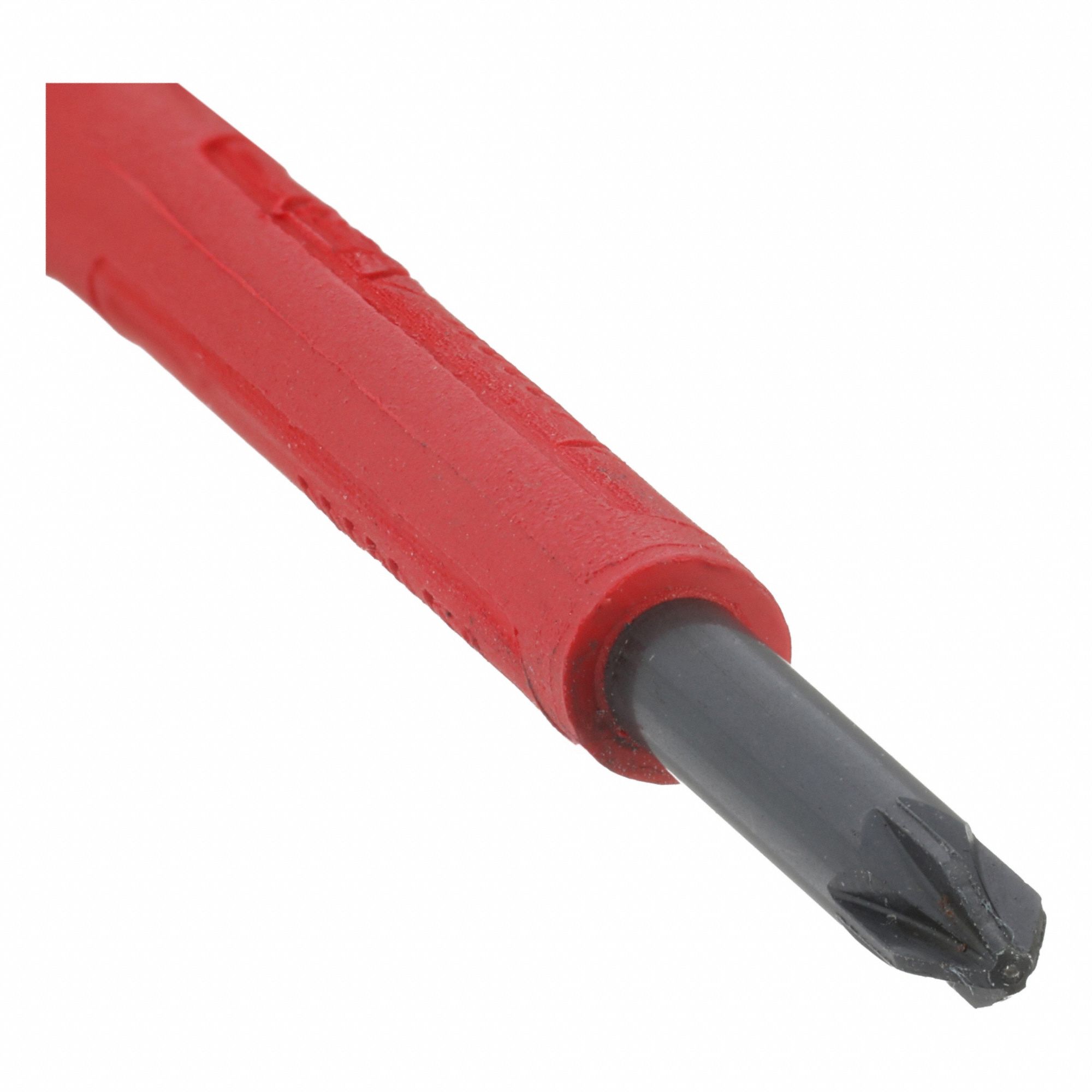 Insulated Pozidriv Screwdriver: Insulated SoftFinish, #0 Tip Size, 2 3/8 in Shank Lg, Insulated