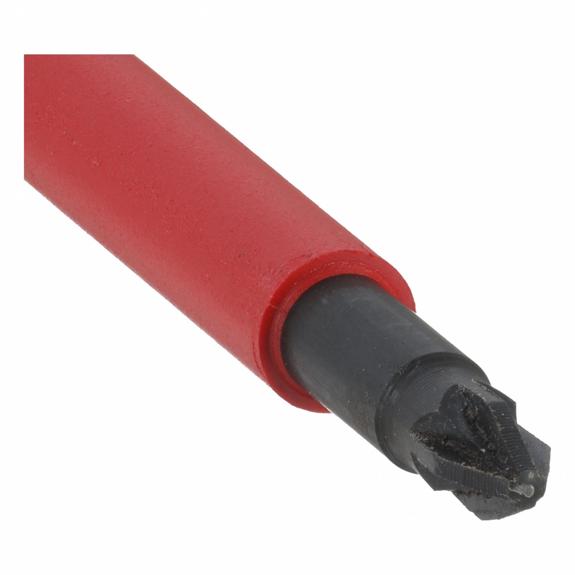 Insulated Pozidriv Screwdriver: Insulated SoftFinish, #1 Tip Size, 3 1/16 in Shank Lg