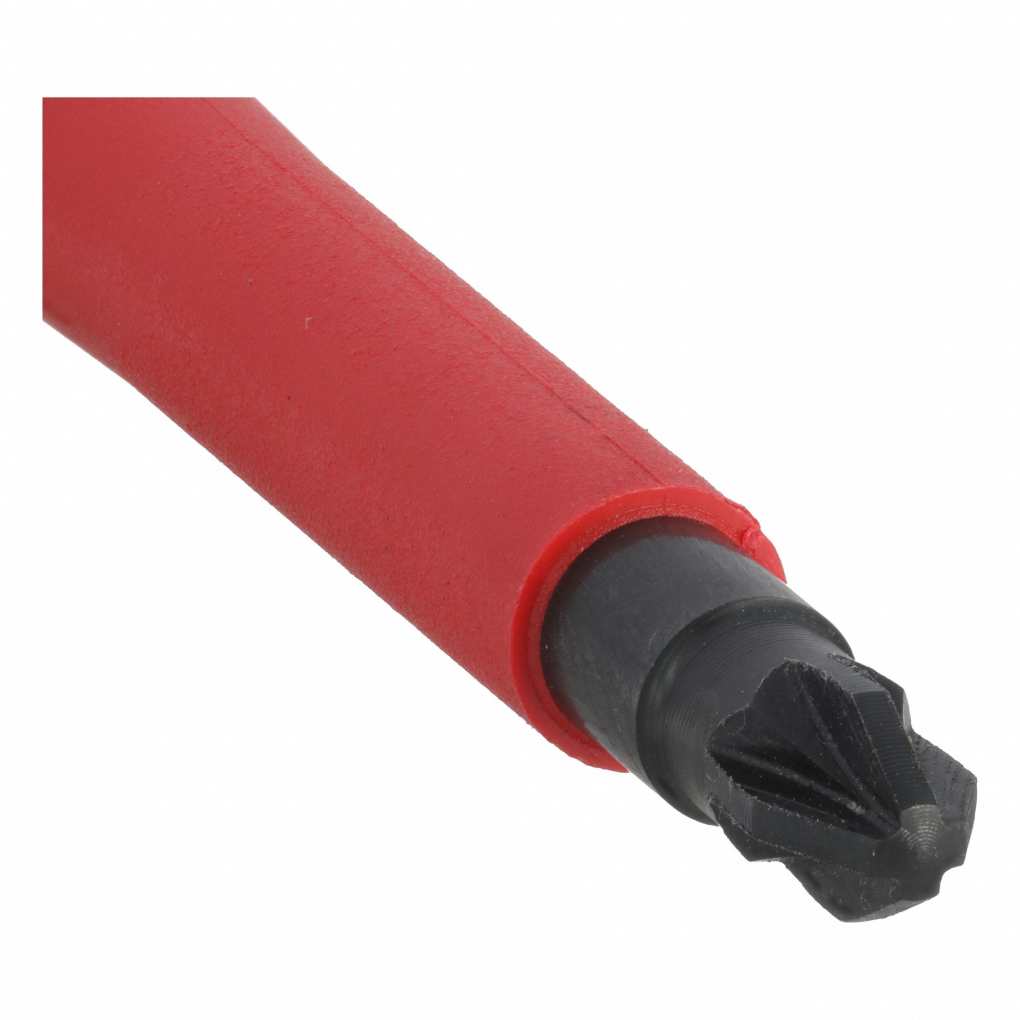 Insulated Pozidriv Screwdriver: Insulated SoftFinish, #2 Tip Size, 3 7/8 in Shank Lg, Insulated