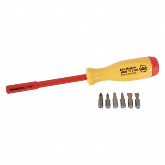 Insulated MultiBit Screwdriver, Number of Pieces 7 Grainger