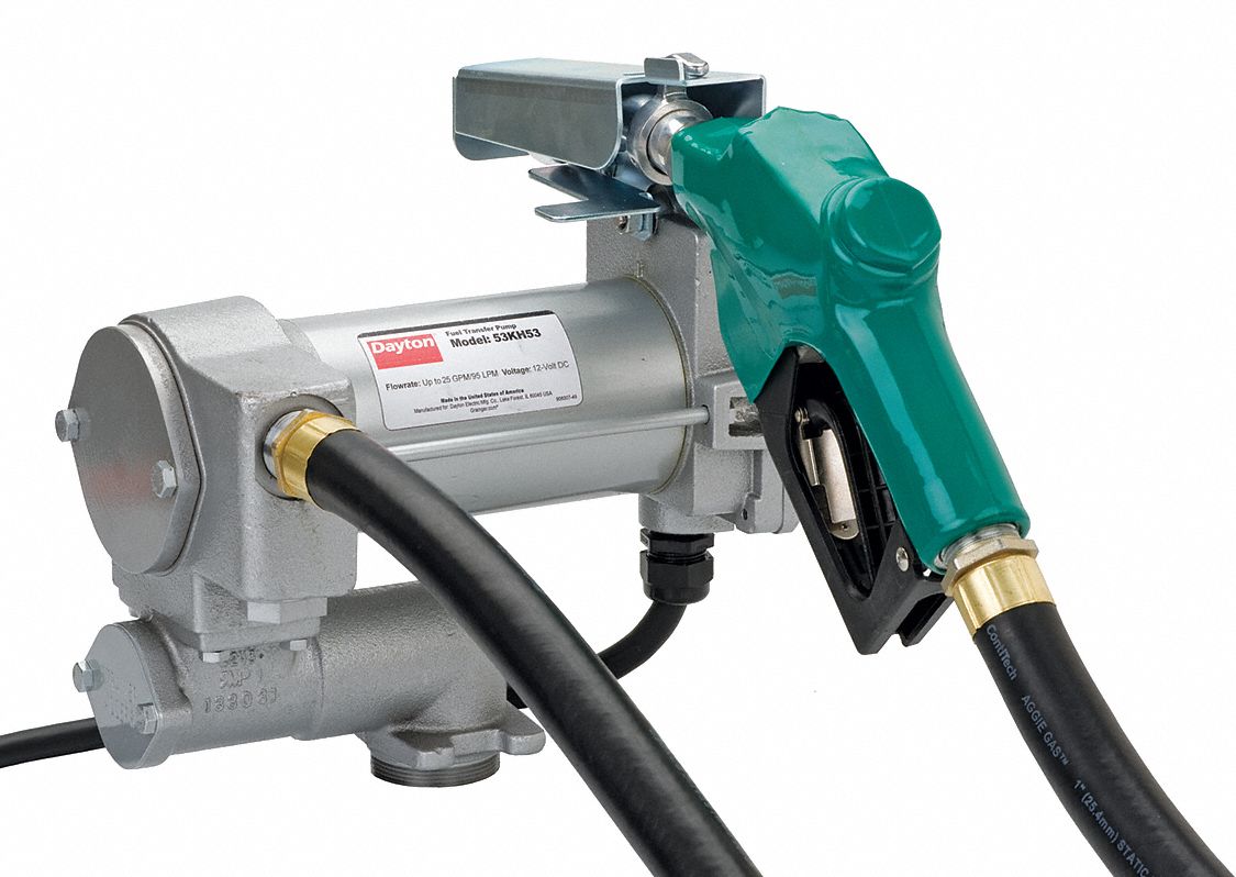 GPI 2/5 HP Fuel Transfer Pump, 25 gpm GPM, 12V DC 56FK3450200003