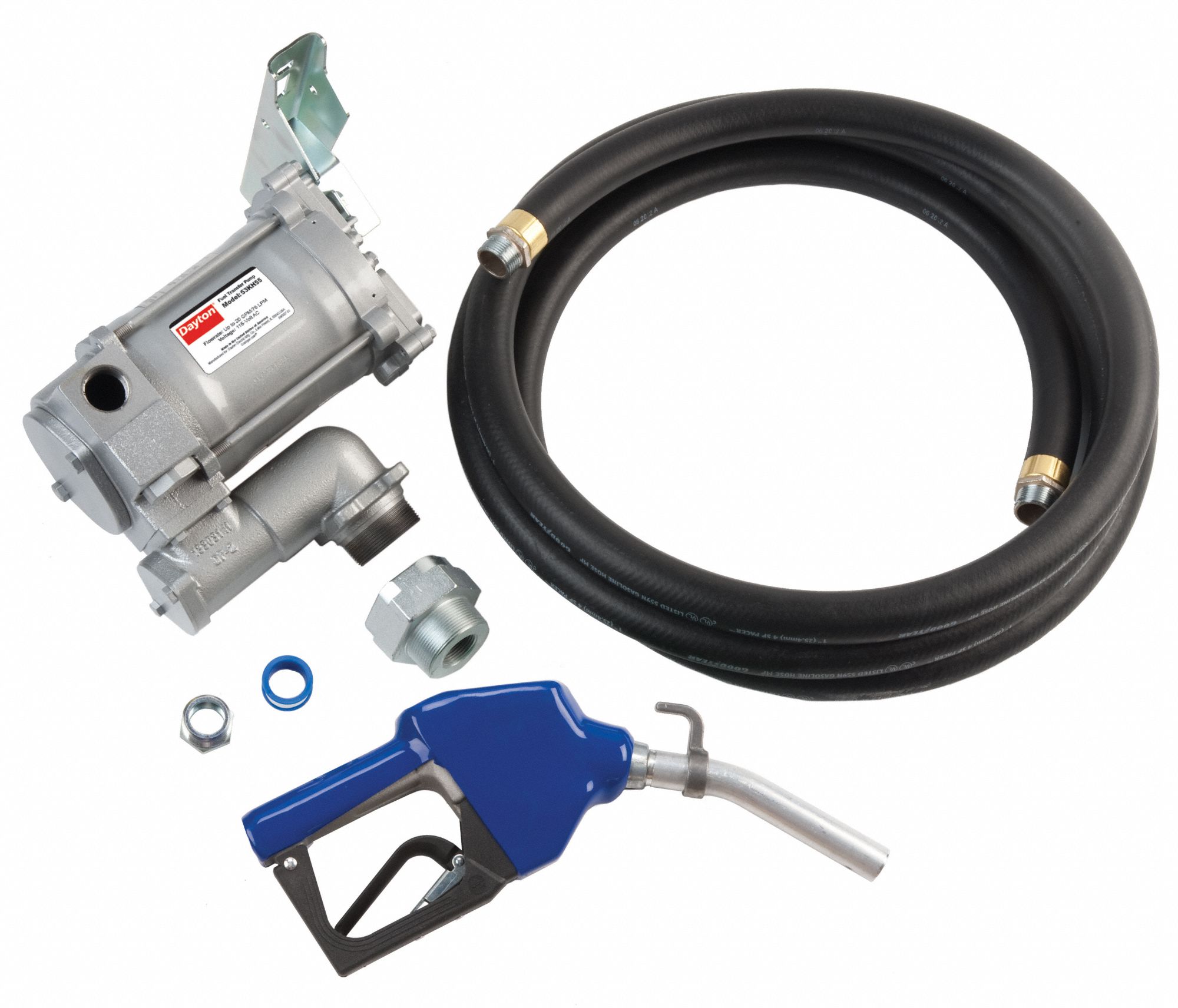 DAYTON Fuel Transfer Pump, 1/3 HP, 115VAC, 20 gpm 53KH5553KH55