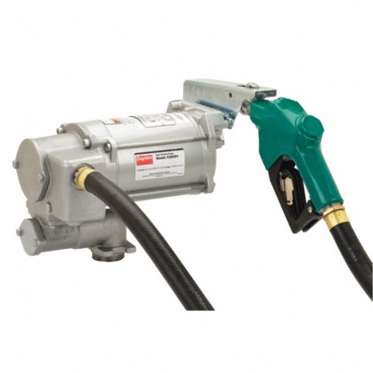 DAYTON 3/4 HP Cast Iron Rotary Vane Fuel Transfer Pump, 30 GPM, 115V AC