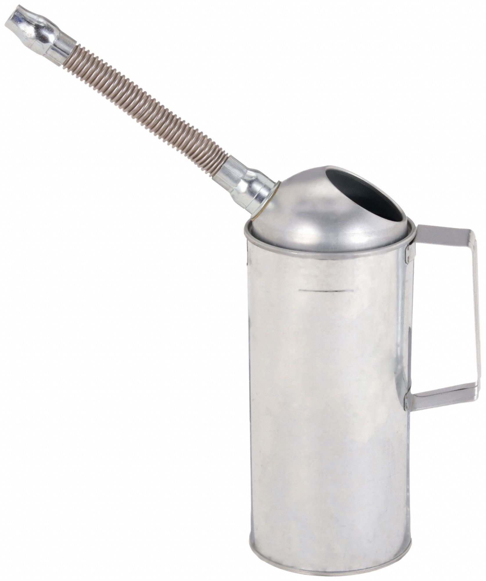 MEASURING CONTAINER, 2 QT FLUID CAPACITY, 6 IN OVERALL DIAMETER, 9 IN OVERALL H, SILVER, FLEX