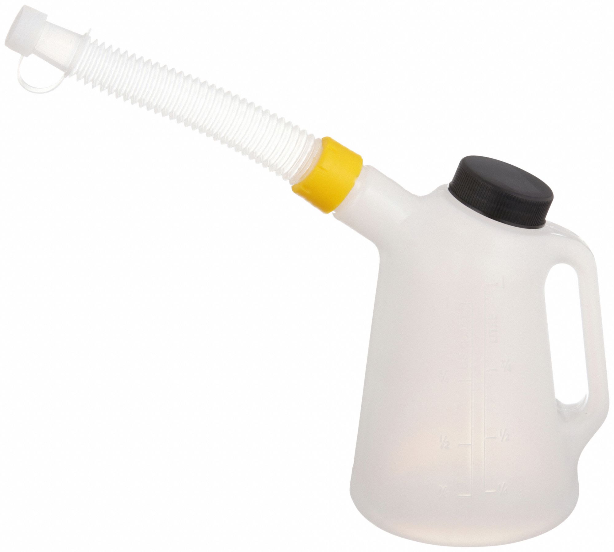 MEASURING CONTAINER, 1 QT FLUID CAPACITY, 4½ IN OVERALL DIAMETER, 6¾ IN OVERALL H, TRANSLUCENT