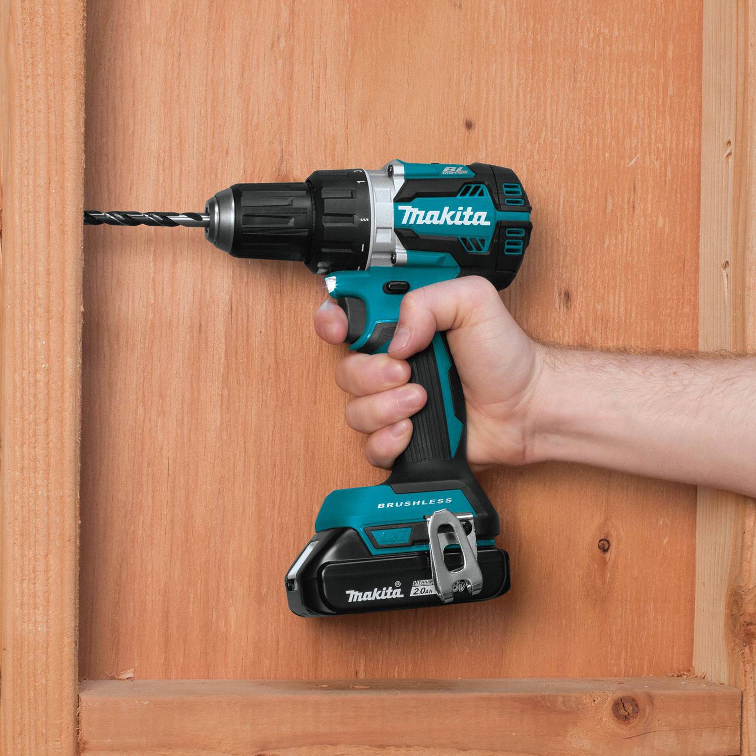 MAKITA Drill Kit, Cordless, 0 inlb to 530 inlb, 1/2 in Chuck Size