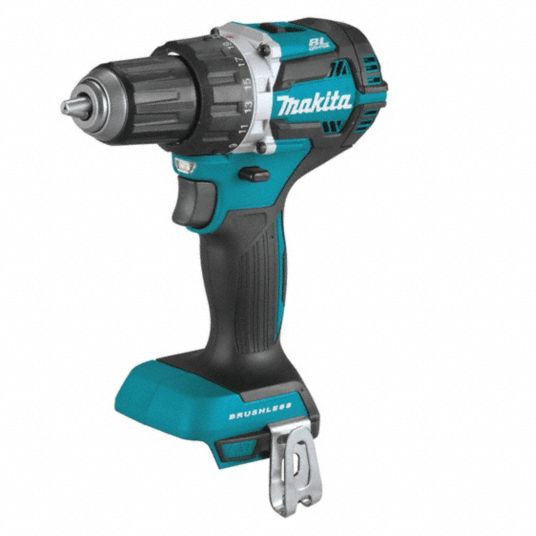 MAKITA Drill: 18V DC, Compact Premium, 1/2 in Chuck, 2,000 RPM Max., 530  in-lb Max Torque, 18V LXT