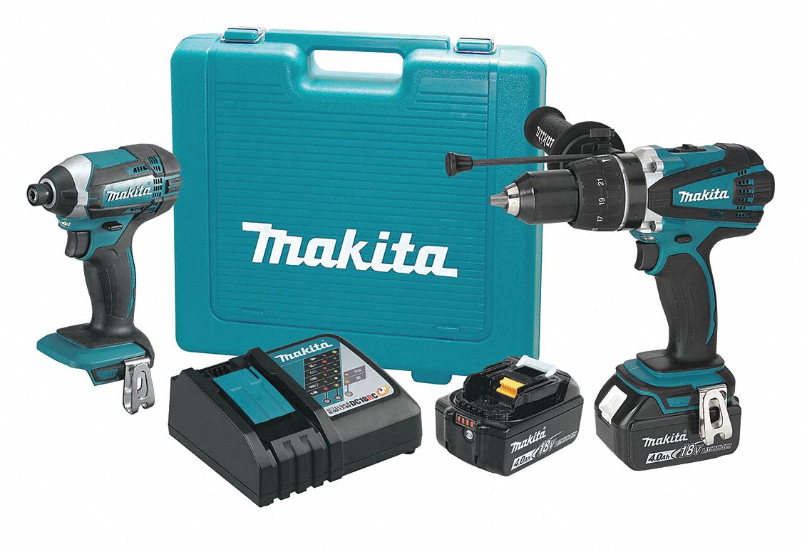 Cordless Tool Combination Kit: 2 Tools, Hammer Drill/Impact Driver, 18 V DC Volt, LXT®, LXT®